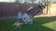 Обзорник: 81mm total 5-element in 2 groups FPL-53<br />16&quot; Dobsonian.<br />PS/ Повезло девочке! :)