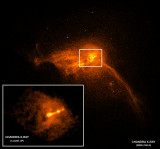 Рентгеновская обсерватория Чандра крупным планом ядра галактики M87.