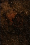 Туманность &quot;Северная Америка&quot; в &quot;Лебеде&quot;, <br />5 кадров по 1 мин RGB, 5 кадров по 1 мин,<br />оранжевый фильтр Юпитер 37А.